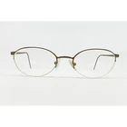 Emporio Armani Eyeglasses Frames Brown Semi Rimless Oval 49-19-135 118 1202 Pre-owned. Price: $31.99.