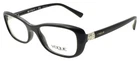 Vogue 5191-B W44 Women's Eyeglasses Frames 50-17-135 Shiny Black / Crystals New. Price: $35.91.