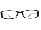 Bebe Black Metal Heart Temples Oval Glasses Ambitions Bb 5014 Jet 52 16 135 Pre-owned. Price: $98.00.