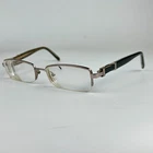 Calvin Klein 7338 291 Men's Eyeglasses Frame Black Metal Half Rim 52-17-135 Mm Pre-owned. Price: $24.99.