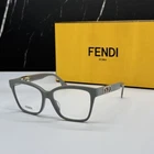 New FE50025I 020 Fendi Eyeglasses Shiny Grey Unisex Eyewear. Price: $259.00.