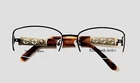 Elizabeth Arden EA1082A-1 Nos Dark Brown Half Rimless Eyeglasses Frame 51-17-130 New. Price: $37.75.