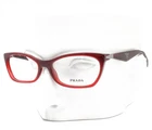 Prada Eyeglasses Vpr 15P MAX-1O1 Transparent Dark Red 55MM No Case New. Price: $149.50.