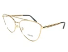 Versace Eyeglasses Frames MOD.1296 1002 Shiny Gold Cat Full Rim 55-15-140 New. Price: $139.99.