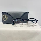 New Ray Ban Clubround RB4246V 2000 Eyeglasses Frames 47-19 140 With Case. Price: $115.00.