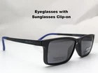 Eddie Bauer 32046 Bk Black Men's Eyeglasses Frames 53-14-141 Magnetic Clip-on New. Price: $79.95.