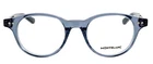 New Montblanc MB0255O 003 49MM Smoke Gray Transparent Eyeglasses Frames Italy. Price: $395.00.