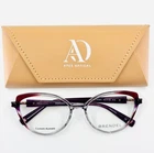 New Brendel 922079 30/GRY Burgundy Grey Womens Cat Eyeglasses 52-17-135 B:42. Price: $47.99.
