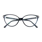 Tom Ford TF5545 001 Glossy Black Cat-eye Eyeglass Frames 53-14-140 Italy Pre-owned. Price: $119.99.