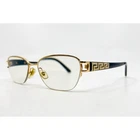 Versace Mod 1215-B 1002 Gold Black Greek Key Women Eyeglasses Frames 53-17-135 Pre-owned. Price: $59.99.