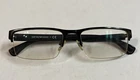 Emporio Armani EA1050 3001 Mens Black Half Rim Eyeglasses Frames 53/18 Pre-owned. Price: $44.00.