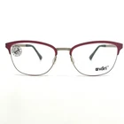 Vari Eyeglasses VR10 COL.24 Red Plastic Metal Square Frames 52-18 140 Mm New. Price: $31.35.