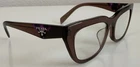 Prada Vpr A06-F Purple Plum Eyeglasses Frames Only 170-101 52-18-140 Italy Pre-owned. Price: $39.95.