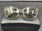 Versace Mod 4348-A 5270/6V Cat Eye Sunglasses Women Clear Frame Gray Tinted Lens Pre-owned. Price: $85.00.