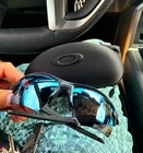 Oakley Flak 2.0 Wrap Sunglasses Black Frame Blue Mirrored Lens OO9188-5859 New. Price: $150.00.