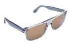 Tom Ford Philippe TF999 20E Men Large Square Sunglasses Transparent Silver Brown New. Price: $330.42.