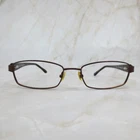 Riley By Alexander Eyeglasses Frame Women's Brown Half Rim Rectangular 52-17-135 Pre-owned. Price: $34.55.