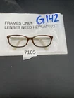 Calvin Klein 205 Brown White Authentic Eyeglasses 52-16-130 G142 Pre-owned. Price: $11.29.