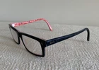 Ray-ban RB5237 2479 Black Red Womens Eyeglass Frames Plastic 53-17-145 Pre-owned. Price: $22.99.