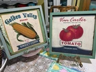 (3 Day Sale) Tomato And Corn Wall Hanging Picture Frames Farmhouse Used. Price: $25.00.