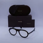 New Tom Ford FT5756-B 052 Shiny Dark Havana Blue Light Block 53MM Eyeglasses. Price: $168.89.