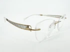 Charmant Line Art Xl 2151 Eyeglasses Frames Gp Gold 50 17-135 White Titan L945 Pre-owned. Price: $99.11.