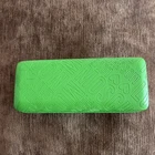 Love Moschino Green Plastic Clamshell Hard Case For Eyeglasses & Sunglasses Used. Price: $18.00.