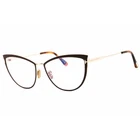 Tom Ford Women's Eyeglasses Matte Light Brown Metal Cat Frame FT5877-B 046 New. Price: $150.99.