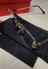Cartier Gold Rimless Square Eyeglass Frames 232398 Metal Designer New. Price: $72.00.
