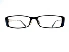 Bebe Black Metal Rectangular Glasses Ambitions Bb 5014 Jet 52 16 135 Pre-owned. Price: $49.00.