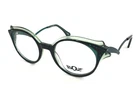 Boz Eyeglasses Frames Edith 0040 Black Green With Stone Emerald 48-20-140 New. Price: $299.99.