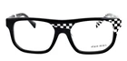 New Alain Mikli Keyser A03135 002 55MM Black White Checkered Eyeglasses Italy. Price: $275.00.