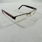 Ray-ban Rb 6182 RAP4638AA RC014 Black Rectangular Half Rim Eyeglasses 53-17-140 Pre-owned. Price: $24.99.