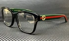 Gucci GG0038ON 011 Black Green / Red Women's 54 Mm Eyeglasses New. Price: $239.20.