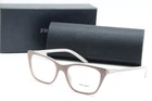 New Prada Vpr 05Y 01Y-1O1 Brown Pink Authentic Eyeglasses Case 51-17. Price: $123.25.