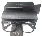 Prada VPR05P 1AB-101 Black Rectangular Eyeglasses 52-18 140 Case Box Cloth New. Price: $114.74.