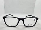 Nike 5543 001 Matte Black Square Full Rim Eyeglasses Frames 49-17-135 Youth New. Price: $56.99.