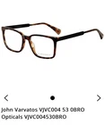 John Varvatos VJVC004 Men's Brown Tortoise Rectangular Eyeglasses 53-18-145 Pre-owned. Price: $36.99.