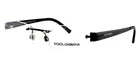 New Dolce & Gabbana DG1163 01 52MM Black Rimless Eyeglasses Frames Italy Unisex. Price: $199.90.