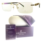 New Philippe Charriol PC75109 C01 Shiny Gold Tortoise Optical Frame Eyeglasses. Price: $161.99.