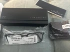 New Lindberg 1231 Black Eyeglasses Frames Grey Arms Case & Cloth. Price: $300.00.