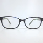 Ellen Degeneres ED509 Blhrn Blue Horn Plaid Rectangular Eyeglasses 52-17-140 Pre-owned. Price: $35.99.