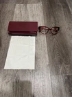Gucci Red Cat Plastic Eyeglasses Full Rim Gg Logo With Case Women's 135MM New. Price: $155.00.