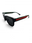 Gucci Sunglasses GG0340SA Black/green/red 56MM Rectangular New. Price: $129.99.