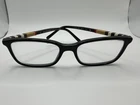 Burberry 2199 3001 Eyeglass Frames Black Rectangle 53-17-145 Made In Italy Pre-owned. Price: $95.00.