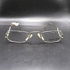 Sophia Loren Eyeglass Frames Silver Metal Rectangular 50-22-150 British Pre-owned. Price: $29.39.