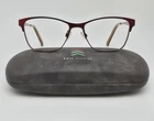 Adin Thomas Europa AT-412 C3 Red Silver Rhinestone Eyeglasses Frame W/ Case Pre-owned. Price: $35.99.