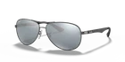 Ray-ban Carbon Fibre Gunmetal/silver Polarized Mirrored 61 Mm Sunglasses RB8313 New. Price: $199.99.