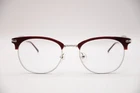 Helium-paris 4342 Square Eyeglass Frames Dburg/silver 51-19-135 New*. Price: $44.20.