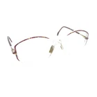 Silhouette Spx 1861 20 6052 Clear Dark Red Eyeglasses Frames 54-12 135 Austria Pre-owned. Price: $104.99.